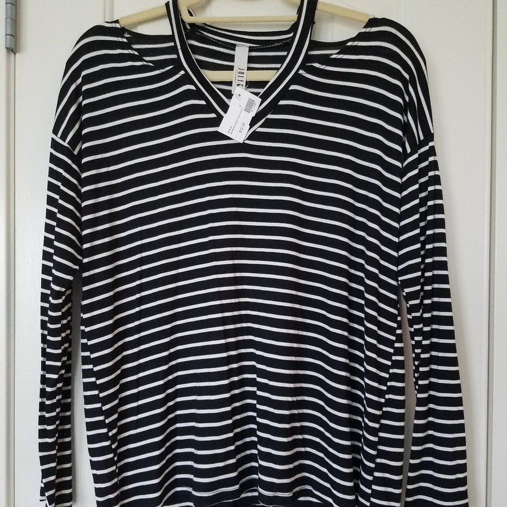 Black Stripe Top
